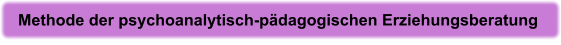 Methode der psychoanalytisch-pädagogischen Erziehungsberatung