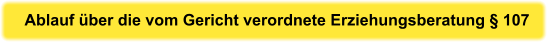 Ablauf über die vom Gericht verordnete Erziehungsberatung § 107