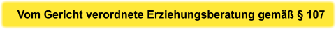 Vom Gericht verordnete Erziehungsberatung gemäß § 107